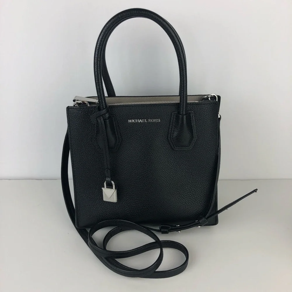 Michael Kors Mercer Sleek Black Minimalist Purse